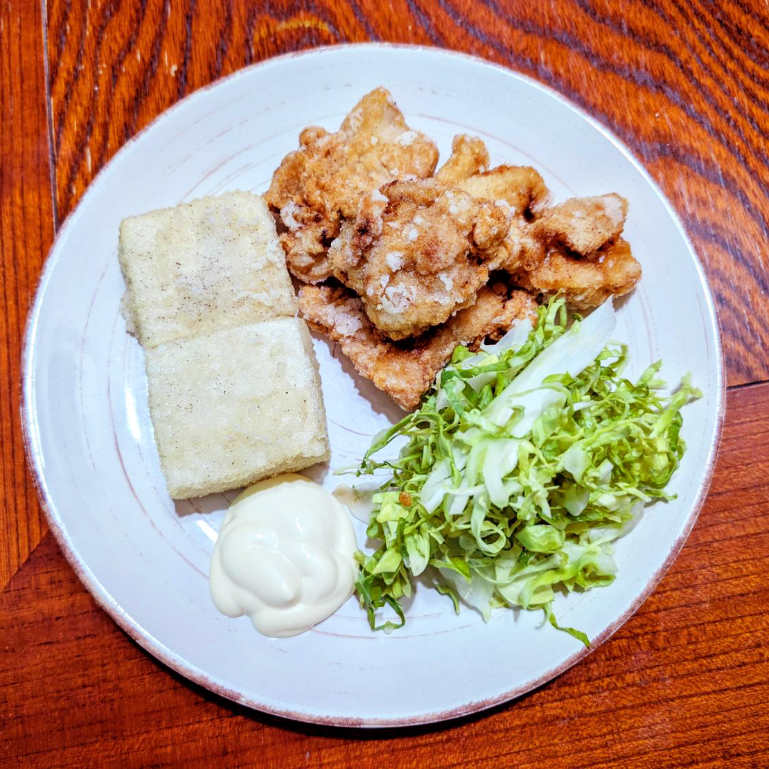 鶏肉と豆腐の唐揚げ
